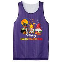 Happy Hallothanksmas Cute Gnomes Fall Halloween Mesh Reversible Basketball Jersey Tank