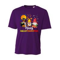 Happy Hallothanksmas Cute Gnomes Fall Halloween Performance Sprint T-Shirt