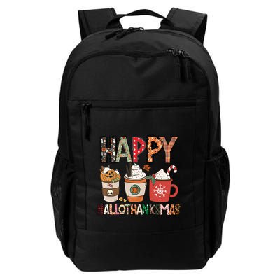 Happy Hallothanksmas Cute Coffee Pumkin Cool Gift Backpack
