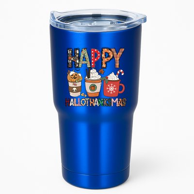 Happy Hallothanksmas Cute Coffee Pumkin Cool Gift Tumbler