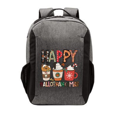 Happy Hallothanksmas Cute Coffee Pumkin Cool Gift Vector Backpack