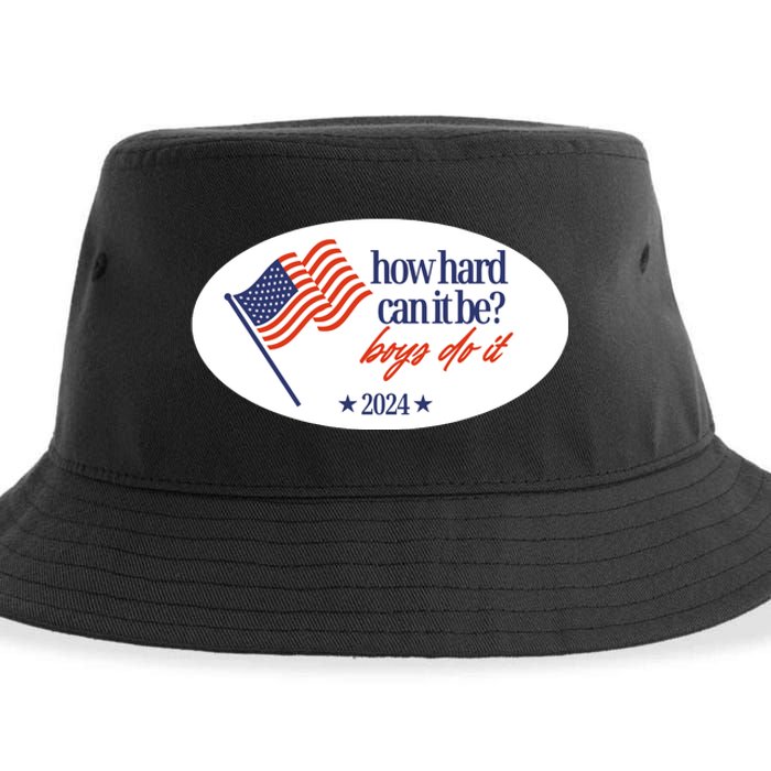 How Hard Can It Be Boy Do It Sticker Sustainable Bucket Hat