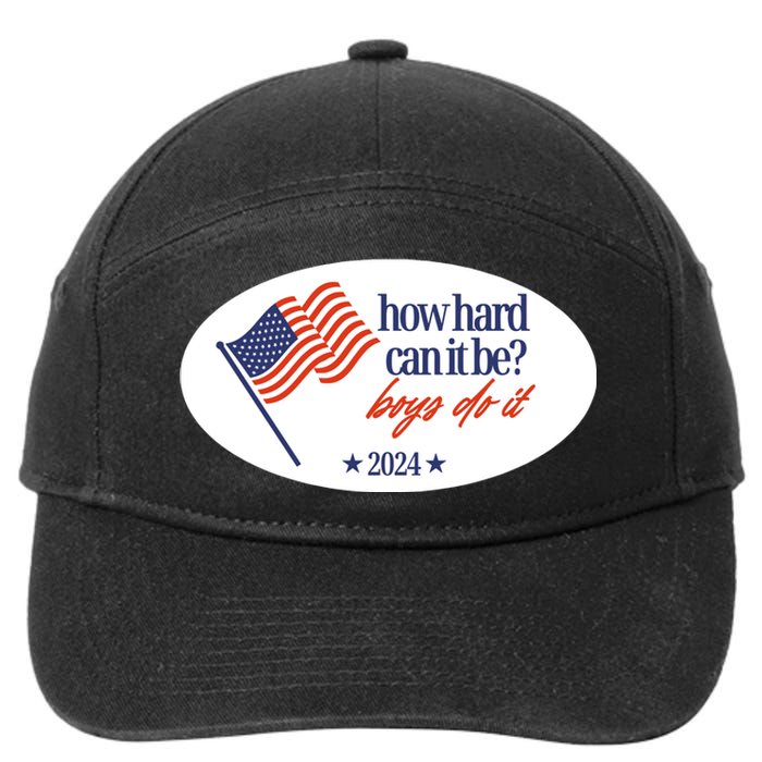 How Hard Can It Be Boy Do It Sticker 7-Panel Snapback Hat