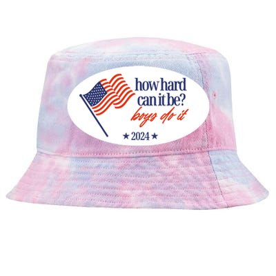 How Hard Can It Be Boy Do It Sticker Tie-Dyed Bucket Hat