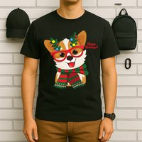 Happy Holidays Cute Corgi Dog Lover T-Shirt