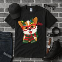 Happy Holidays Cute Corgi Dog Lover Tall T-Shirt
