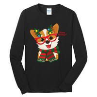 Happy Holidays Cute Corgi Dog Lover Tall Long Sleeve T-Shirt