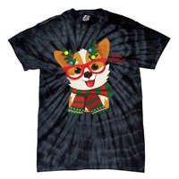 Happy Holidays Cute Corgi Dog Lover Tie-Dye T-Shirt