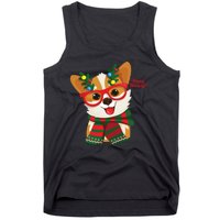 Happy Holidays Cute Corgi Dog Lover Tank Top