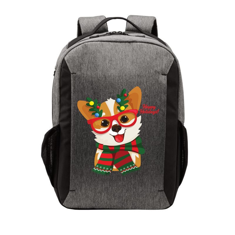 Happy Holidays Cute Corgi Dog Lover Vector Backpack