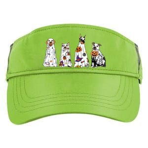 Happy Halloween Cute Ghost Dog Halloween Retro Spooky Season Great Gift Adult Drive Performance Visor