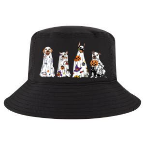 Happy Halloween Cute Ghost Dog Halloween Retro Spooky Season Great Gift Cool Comfort Performance Bucket Hat