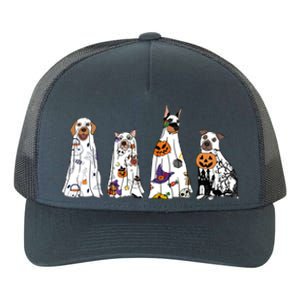 Happy Halloween Cute Ghost Dog Halloween Retro Spooky Season Great Gift Yupoong Adult 5-Panel Trucker Hat