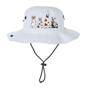 Happy Halloween Cute Ghost Dog Halloween Retro Spooky Season Great Gift Legacy Cool Fit Booney Bucket Hat