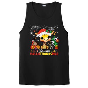 Happy Hallothanksmas Coffee Latte Halloween Thanksgiving PosiCharge Competitor Tank