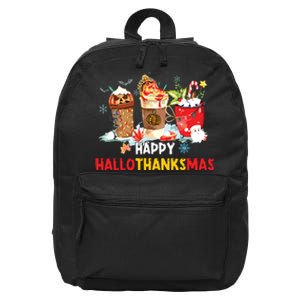 Happy Hallothanksmas Coffee 16 in Basic Backpack