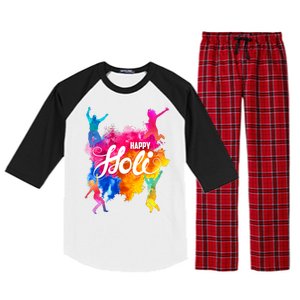 Happy Holi Celebrate South Asian Indian Hindu Festival Raglan Sleeve Pajama Set