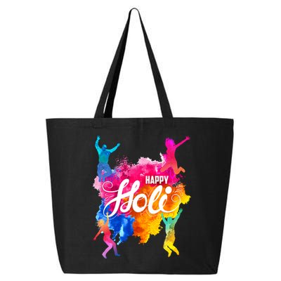 Happy Holi Celebrate South Asian Indian Hindu Festival 25L Jumbo Tote