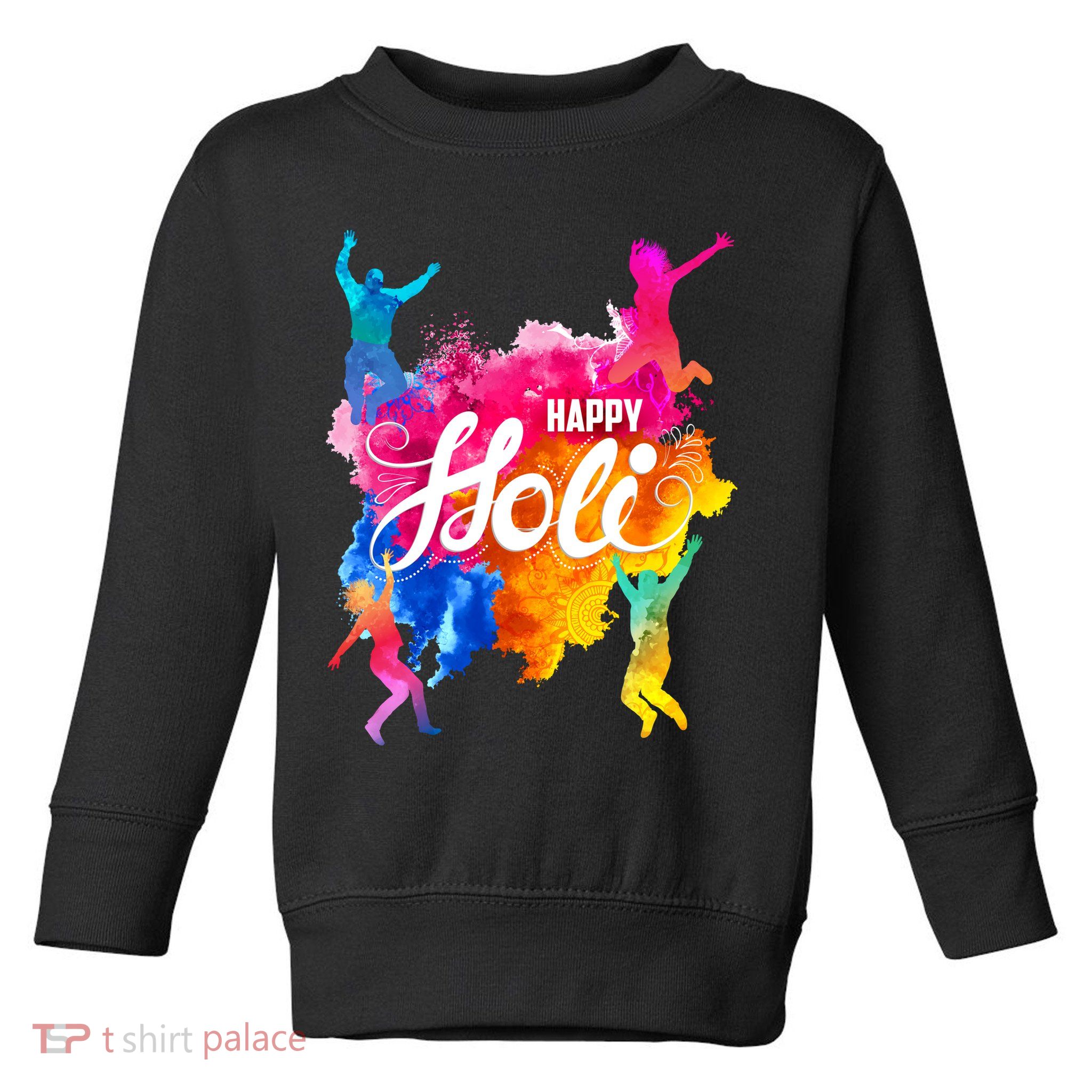 Happy Holi Celebrate South Asian Indian Hindu Festival Toddler Sweatshirt