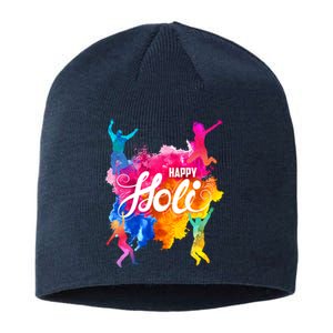 Happy Holi Celebrate South Asian Indian Hindu Festival Sustainable Beanie