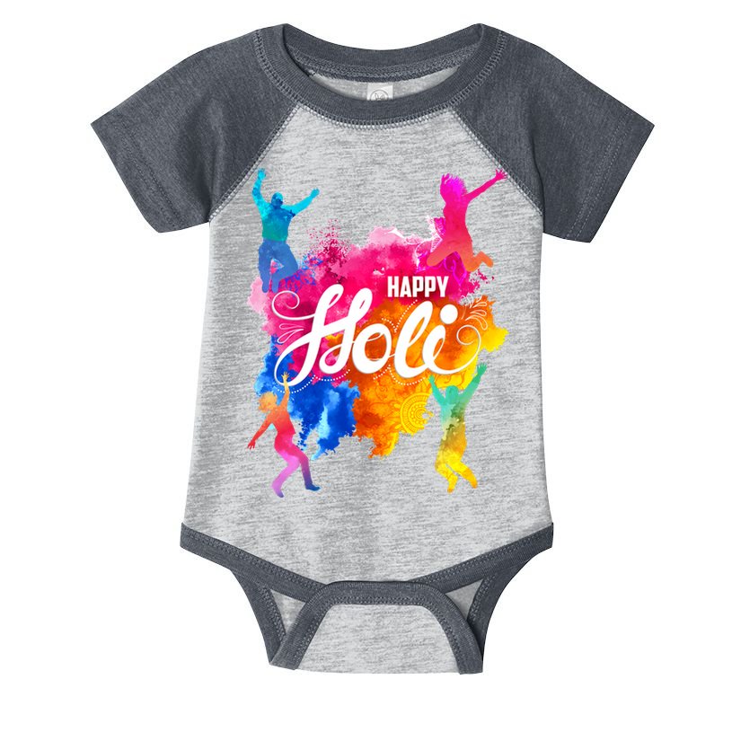 Happy Holi Celebrate South Asian Indian Hindu Festival Infant Baby Jersey Bodysuit