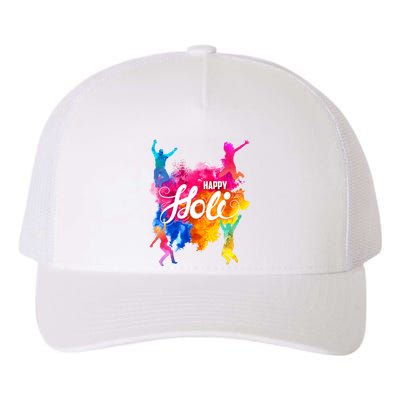 Happy Holi Celebrate South Asian Indian Hindu Festival Yupoong Adult 5-Panel Trucker Hat