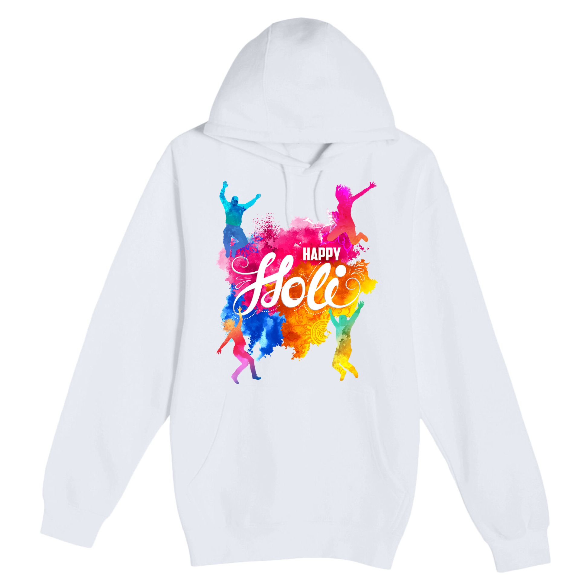 Happy Holi Celebrate South Asian Indian Hindu Festival Premium Pullover Hoodie
