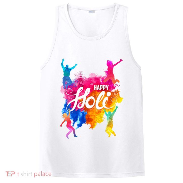 Happy Holi Celebrate South Asian Indian Hindu Festival PosiCharge Competitor Tank