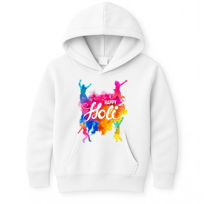 Happy Holi Celebrate South Asian Indian Hindu Festival Kids Hoodie