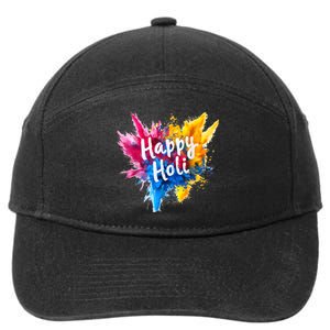 Happy Holi Color India Hindu Gifts 7-Panel Snapback Hat