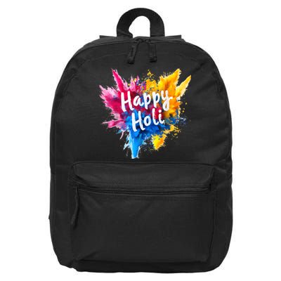 Happy Holi Color India Hindu Gifts 16 in Basic Backpack