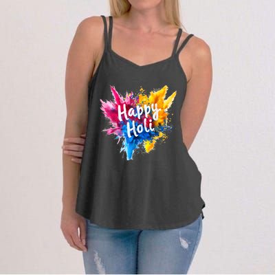 Happy Holi Color India Hindu Gifts Women's Strappy Tank