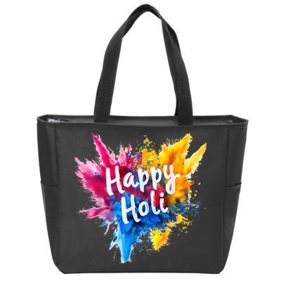 Happy Holi Color India Hindu Gifts Zip Tote Bag