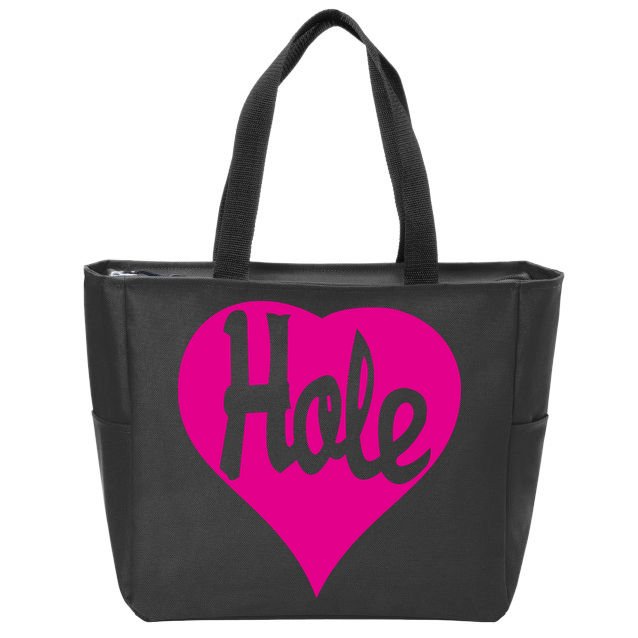 Hole Heart Courtney Love Zip Tote Bag