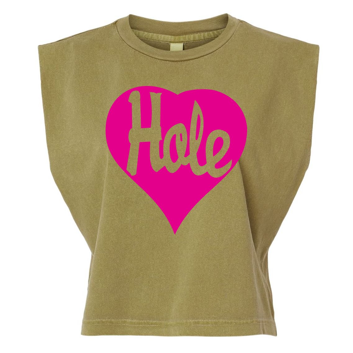 Hole Heart Courtney Love Garment-Dyed Women's Muscle Tee