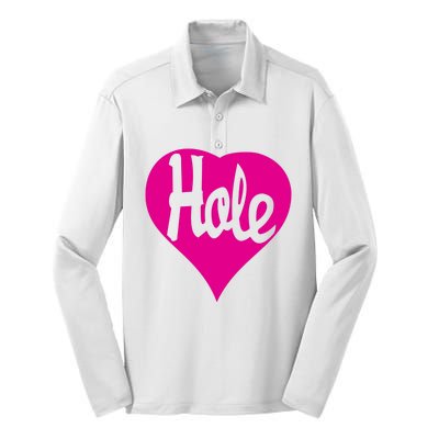 Hole Heart Courtney Love Silk Touch Performance Long Sleeve Polo