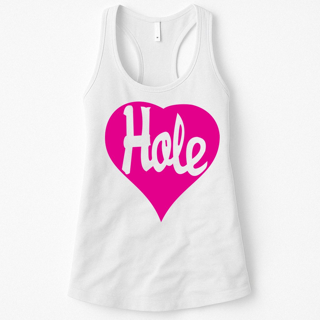Hole Heart Courtney Love Womens Tank Top