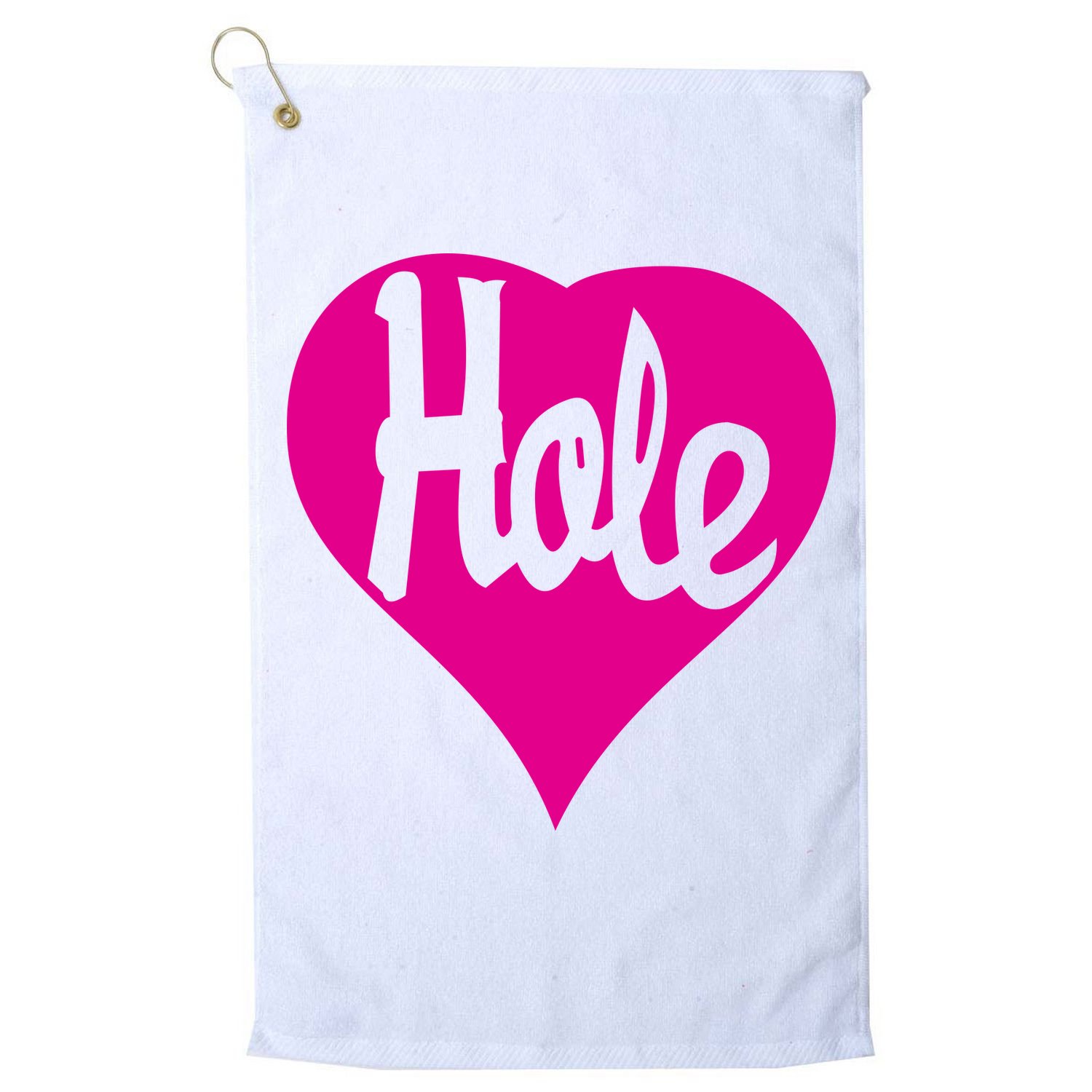 Hole Heart Courtney Love Golf Towel