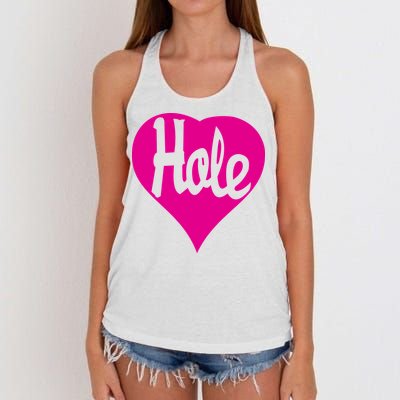 Hole Heart Courtney Love Women's Knotted Racerback Tank