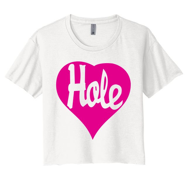 Hole Heart Courtney Love Crop Top