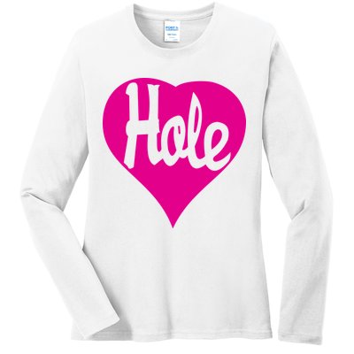 Hole Heart Courtney Love Ladies Long Sleeve Shirt