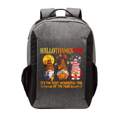 Happy Hallothanksmas Cute Gnomes Fall Halloween Vector Backpack