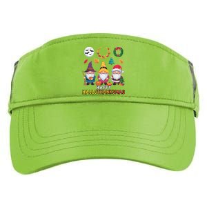 Happy Hallothanksmas Christmas Thanksgiving Gnomes Halloween Gift Adult Drive Performance Visor