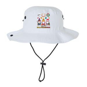 Happy Hallothanksmas Christmas Thanksgiving Gnomes Halloween Gift Legacy Cool Fit Booney Bucket Hat