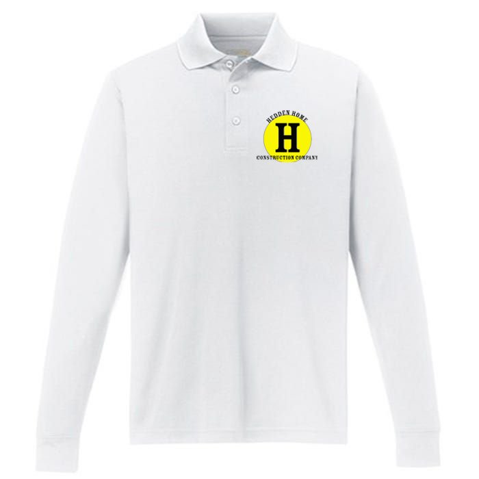 Hedden Home Construction Company Performance Long Sleeve Polo