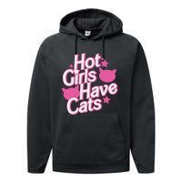 Hot Have Cats Performance Fleece Hoodie