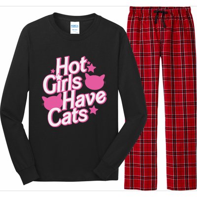 Hot Have Cats Long Sleeve Pajama Set