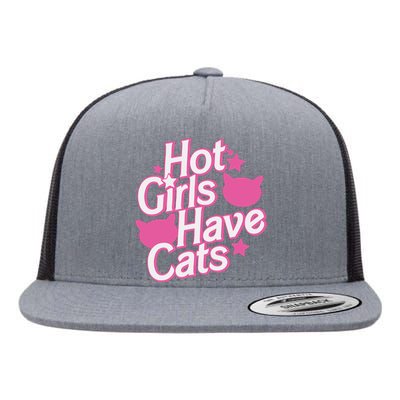 Hot Have Cats Flat Bill Trucker Hat