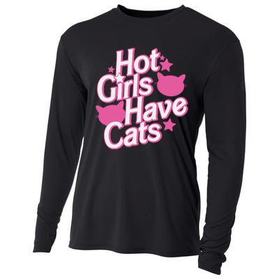 Hot Have Cats Cooling Performance Long Sleeve Crew