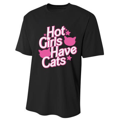 Hot Have Cats Performance Sprint T-Shirt